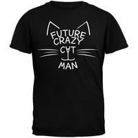 Buduća luda mačka muška majica Crna majica - X-velika