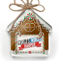 Ornament tiskani jedan oboren smiješni svjetovi najgori Harper Božić Neonblond