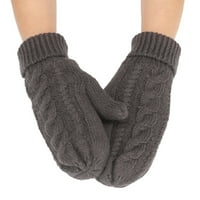Ženske zimske tople rukavice Pletene meke hladne vremenske rukavice guste boje guste rukavice