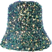 Cocopeants Sequils Sparkle kašika za žene za žene Glitter Fisherman Hat preklopio djevojke modni kapu