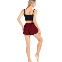 Ženske kratke hlače Elastične strupne pojaseve Yoga Dance Kratke hlače Ljeto Atletski ležerni trčanje