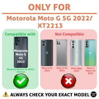 Talozna tanka futrola za telefon Kompatibilna za Motorola Moto G 5G, ostanite jaki mramorni otisak, W kamperirani zaštitnik zaslona stakla, lagan, fleksibilan, ispis u SAD-u