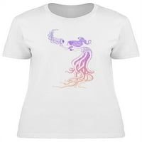 Lijepa sirena sa majicama od jellyfish-a žene -Image by shutterstock, ženska 3x-velika