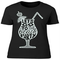 Idemo na plažu Party pijan majica - MIMAGE by Shutterstock, ženska X-velika