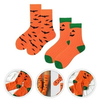 Par unise čarapa Halloween čarape za posade Srednja čarapa bundeva partikala