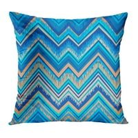 Chevron etnički zigzag uzorak u retro boja Aztec linija geometrijski 60s apstraktni američki jastučni
