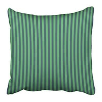 Preppy zelene i plave pruge bijele geometrijske linije bijele boje prugasta pokrivač jastučnice