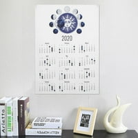 Dekorativni kalendar, kalendarska krpa, za dnevnu sobu Početna Pozadina Moon Face Ciklus Tip