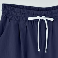 Ljetne pantalone za žene Ležerne prilike Ležerne žene ljeto tiskane pet bodova Pamučne pantalone Ležerne