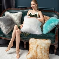 Jastuci od krzna puhasti jastuk, luksuzni kauč za jastuk Merino stil ukrasni jastuci za kauč za dnevnu sobu