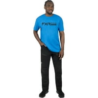 Mens Pro Series Premium majica Tee kratki rukav pamuk plave heather crna - X-velika 241318-4110-16