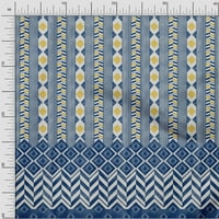 Onuone pamuk poplin twill plava tkanina geometrijska ploča DIY odjeća prekrivajući tkaninu tisak tkanina