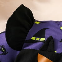 Dječje djevojke Ležerne haljina dugih rukava Crew Crt Bat Print Tulle Haljina Jesen A-line haljina Noć