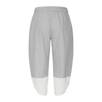 Zimske vučne pantalone za muškarce plus veličina boja patchwork patlounge pantalone pamučna posteljina