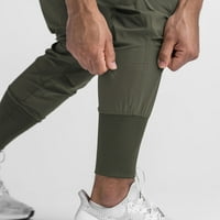 Vojske zelene muške pantalone Muške sportske pantalone za slobodno vrijeme Fitness Loose Trke za obuku