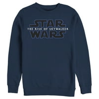 Muški zvjezdani ratovi: uspon Skywalker Classic Logo Duks mornaric Plava Velika
