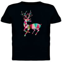 Šareni božićni jeleni za muške tee -image od shutterstock