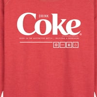 Coca-Cola - Piće Coke uživajte - ženski lagani francuski Terry Pulover