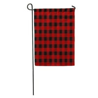 Red Buffalo Lumberjack Plaid uzorak Flannel Tartan Provjerite drvna sažetak bašte zastava ukrasna zastava