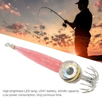 Fish mamac Light kuka, smalna potrošnja energije LED duboki more užaren ribolov kuka za lignje za ribu za ribolov [ružičasta]