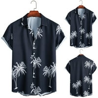 pgeraug muška majica Odštampana rever Velike veličine Plaža za odmor kratkih rukava polo majice za muškarce