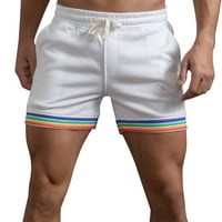 Yubnlvae Active odjeće kratke hlače Muške ljetne boje u boji duge hlače džepne crkvene labave povremene