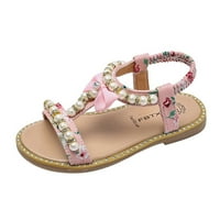 Djevojke 'sandale za djecu Dječja dječja ljetna Boeknot Pearl Crystal Princess Cipele
