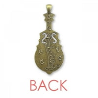 Smeđa Saiga Antelope Ogrlica za životinje Antikni gitarski nakit Music Privjesak