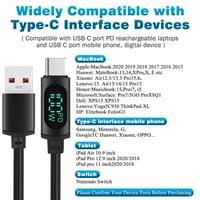 Urban USB C do USB C kabel 6,6ft 7A 100W, 1pack, USB 2. TIP CABLE CABLING Brzo naboj za Matepad Pro