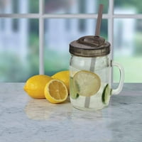 Ball Mason Jar SIP i slamki poklopci za široka usta Jar BPA besplatni set poklopca i slamki, 4-pakovanja