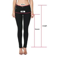 Wozhidaoke hlače za ženske casual labavo visokog struka čipke čvrstih jedan bočni džep udobnosti hlače