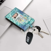 FINTIE ZIP ID CASE, tanki novčanik kovanica novčanik RFID blokira držač kartice Promijeni torbicu sa prstenom za ključeve
