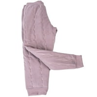 Paille Toddler Jogger Pant Sherpa obloženi dukseri Fleece pantalone Ležerne prilike elastične struine dno kože ružičasta