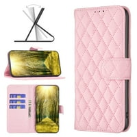 Decaze za iPhone Pro Ma Wallet Flip Case - Premium kožna magnetna futrola sa slotovima kartica Kickstand, luksuzni zaštitni folio poklopac kompatibilan sa iPhone Pro max, ružičastom