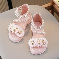 Djevojke Sandale Ljeto Dječje meke jedine cipele Dječji dekoracija cvijeća Princeze cipele za bebe cipele