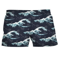 Luxplum muške mini pantalone sa džepovima Ljetne kratke hlače Elastična struka Plaža Kratke hlače Ležerne