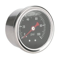 TEBRU merač pod pritiskom goriva, 0- PSI bar univerzalni regulator tlaka za gorivo, mjerač tekućeg punjenja