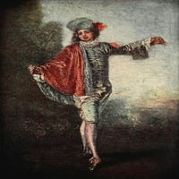 'Ravnodušan plakat za Watteau print antoine watteau