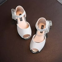 Penskeiy baby Girls Diamond Bow Princess Cipele Mekane jedine riblje ustima Sandale za malene sandale zamišljaju 18-mjesečne bijele na klirensu