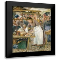 Pissarro, Camille Crni moderni uokvireni muzej umjetnički print pod nazivom - svinjetina mesar