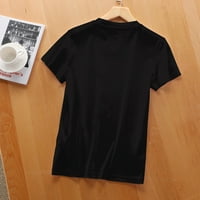 Ljubav SAD Fashic Graphic Majica kratkih rukava, udobna i trendy - Ljetni vrhovi za žene, slatke grafičke