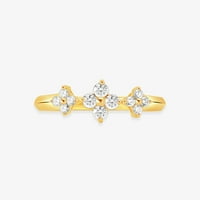 Estella Collection Carat T.W. Dijamantni angažman vjenčani prsten za vjenčanje u 14K čvrsto bijelo zlato,