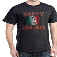 Cafepress - Happy Cinco de Mayo tamna majica - pamučna majica