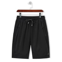 Crni duksevi za muškarce muške ljetne casual tanke hlače na plaži u brzom suširu, ležerne sportske hlače
