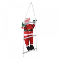 Uže za penjanje Santa Claus Doll božićne figurice ukras santa penjajućim merdevinama do stabla