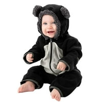 Dječja djevojka odjeća s dugim rukavima crtane medvjedi uši kapuljač s kapuljačom za devojčicu za dijete