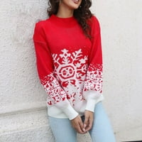 Ženski džemperi seksi odrasli ispisani ženski džemperi crvene veličine s