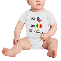 50% Senegalese + 50% Amerikanac = 100 +% Prekrasna slatka odjeća za bebe BodySuits za dječaka
