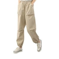 Ženske pantne pantne pantne pantne džep elastična struka labava majica casual labave hlače nogu kombinezona