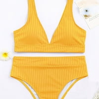 Weons Plus Veličina $ $ ženski modni bikini set kupaći kostim dva napunjena soild kupaćih kupaćih kupaćih